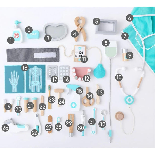 StitchesandTweed Deluxe Doctor Play Set