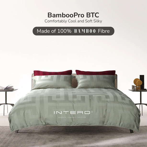 Intero | BambooPro Jac Beyond Thread Count | Toni Collection | Bed Set | Fitted Sheet | With Quilt Cover Set