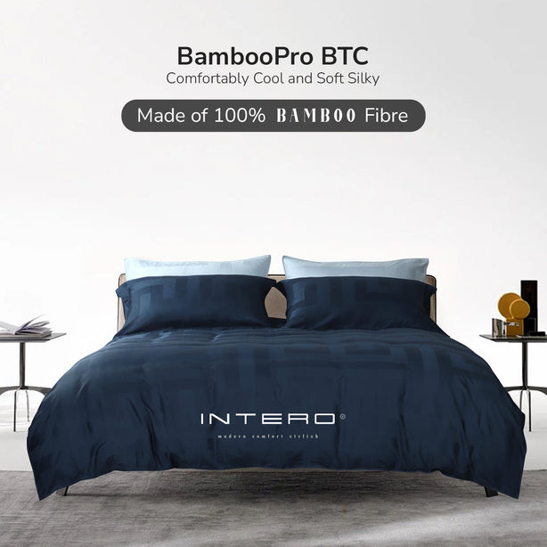 Intero | BambooPro Jac Beyond Thread Count | Toni Collection | Bed Set | Fitted Sheet | With Quilt Cover Set