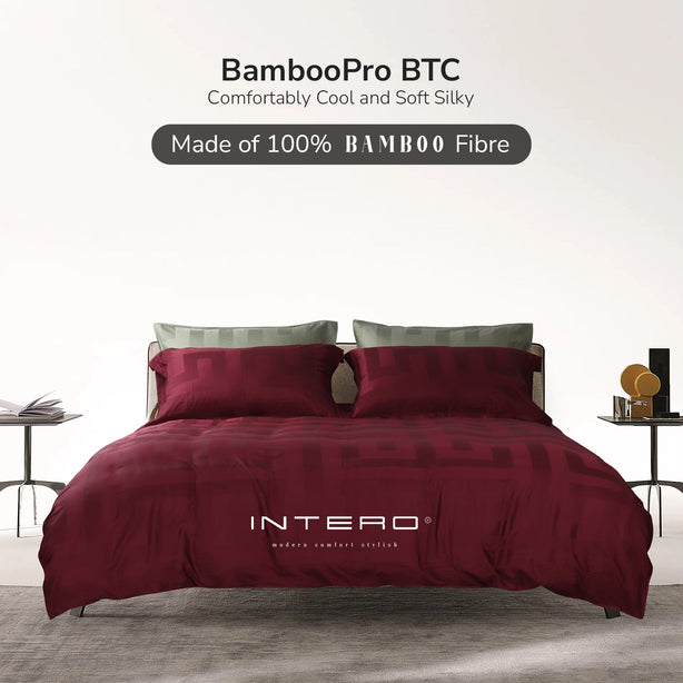 Intero | BambooPro Jac Beyond Thread Count | Toni Collection | Bed Set | Fitted Sheet | With Quilt Cover Set