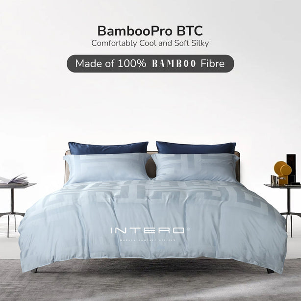 Intero | BambooPro Jac Beyond Thread Count | Toni Collection | Bed Set | Fitted Sheet | With Quilt Cover Set