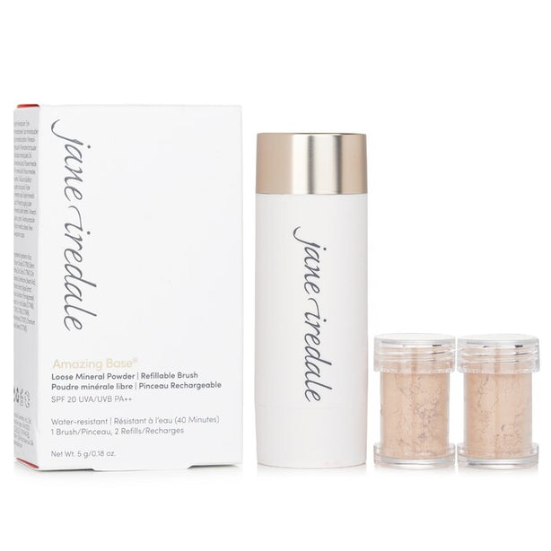 Amazing Base Loose Mineral Powder Spf 20 Refillable Brush (1x Brush, 2x Refills)