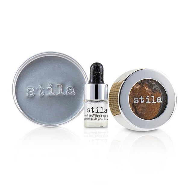 Magnificent Metals Foil Finish Eye Shadow With Mini Stay All Day Liquid Eye Primer - - 2pcs