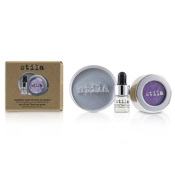 Magnificent Metals Foil Finish Eye Shadow With Mini Stay All Day Liquid Eye Primer - - 2pcs