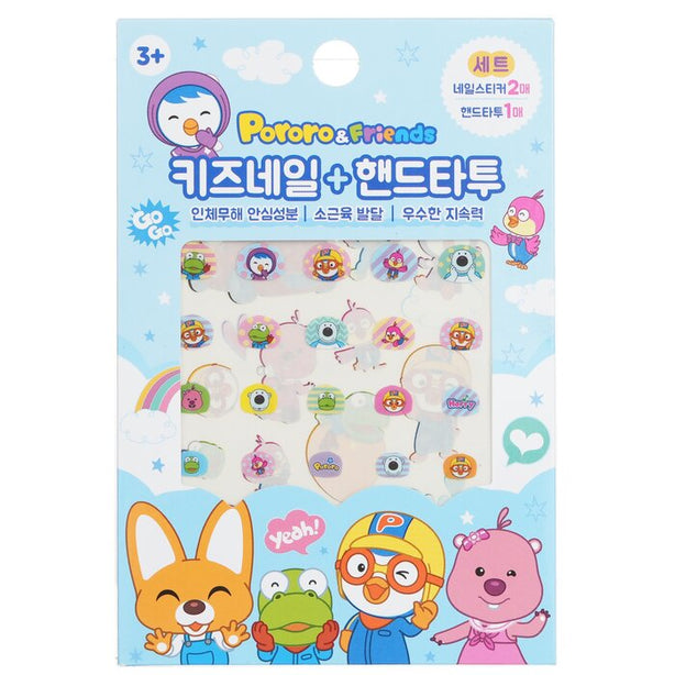 Pororo Nail + Hand Tattoo