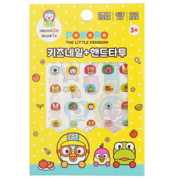 Pororo Nail + Hand Tattoo