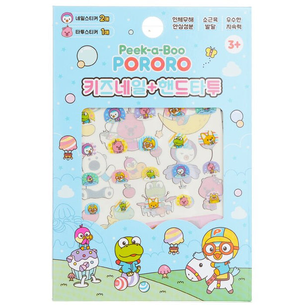 Pororo Nail + Hand Tattoo