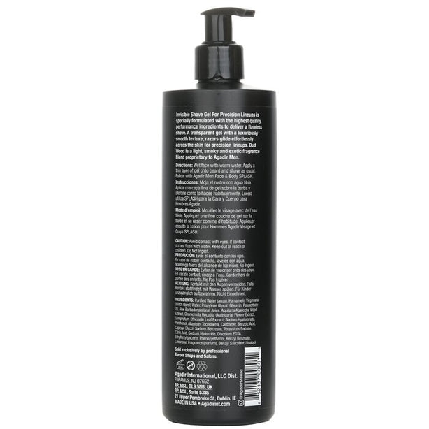 Agadir Men Invisible Shave Gel - Oud Wood