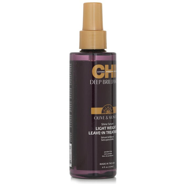 Deep Brilliance Olive & Monoi Shine Serum Light Weight Leave-in Treatment