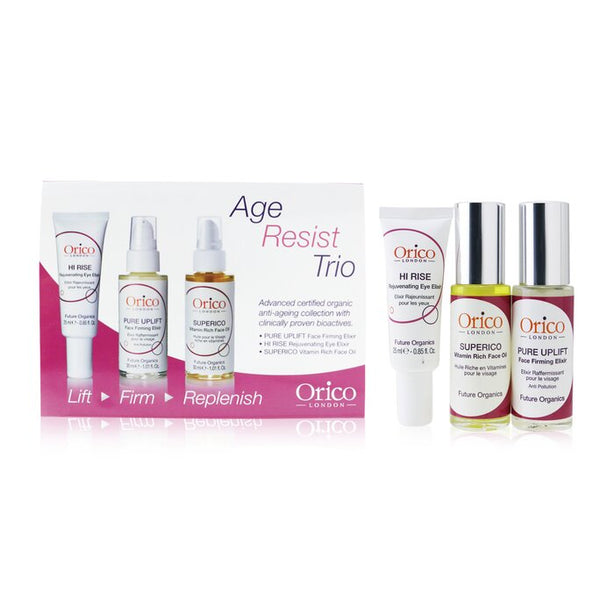Age Resist Trio: Face Oil 30ml/1.01oz + Firming Elixir 30ml/1.01oz + Eye Elixir 25ml/0.85oz - 3pcs