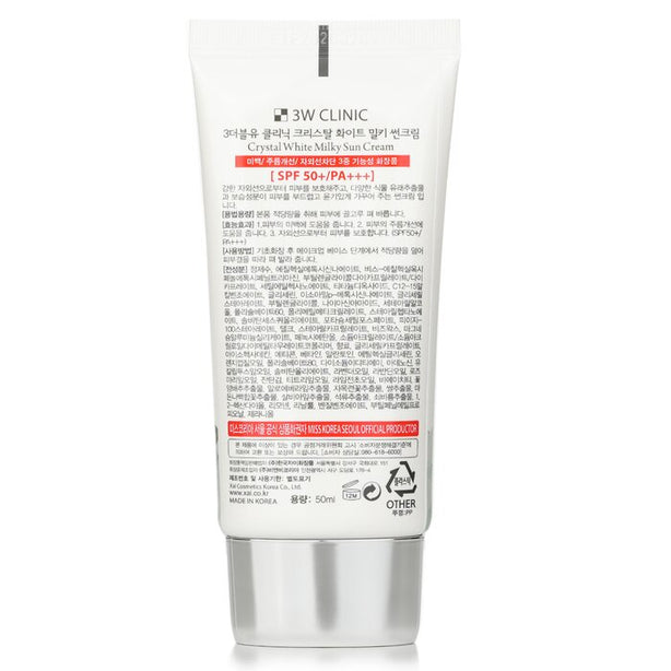 Crystal White Milky Sun Cream Spf 50+/pa+++ - 50ml