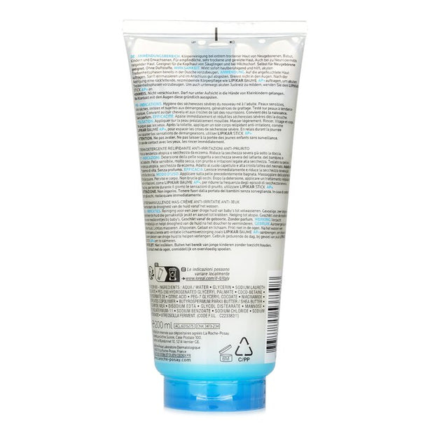 Lipikar Syndet Ap+ Lipid Replenishing Cream Wash - 200ml/6.7oz