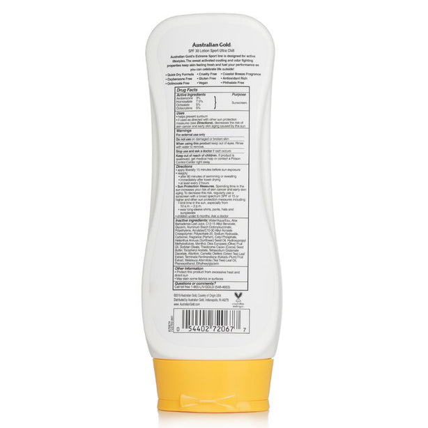 Extreme Sport Lotion With Ultra Chill Spf 30 - 237ml/8oz