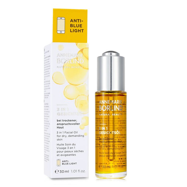 3 In 1 Facial Oil - For Dry, Demanding Skin - 30ml/1.01oz