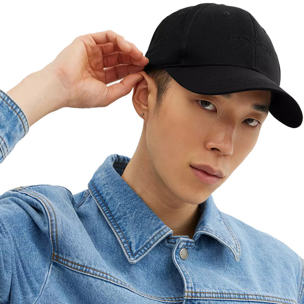 Coach Embroidered Baseball Hat in Black CAA64 (M/L)