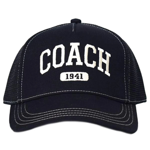 Coach 1941 Embroidered Trucker Hat - Black CAA61 (M/L)