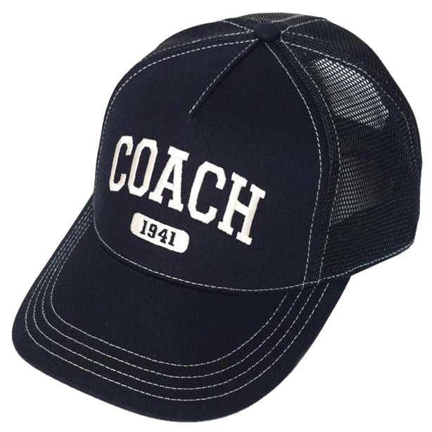 Coach 1941 Embroidered Trucker Hat - Black CAA61 (M/L)