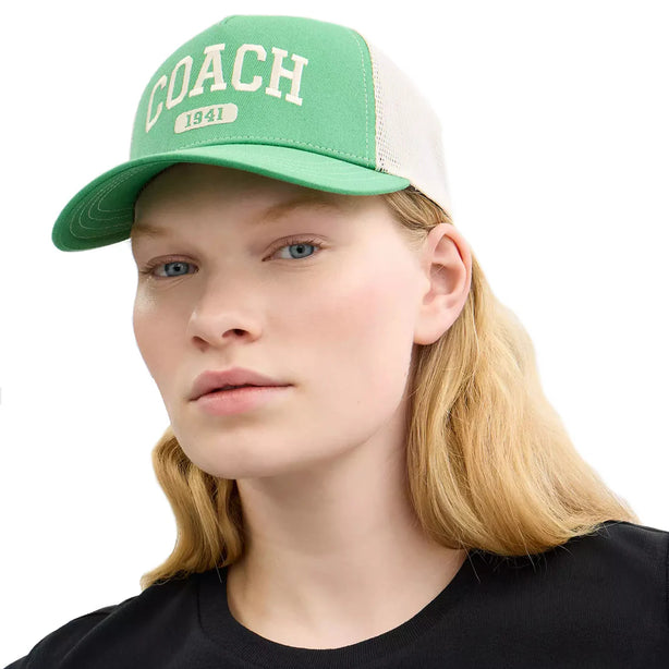 Coach 1941 Embroidered Trucker Hat - Kelly CAA61