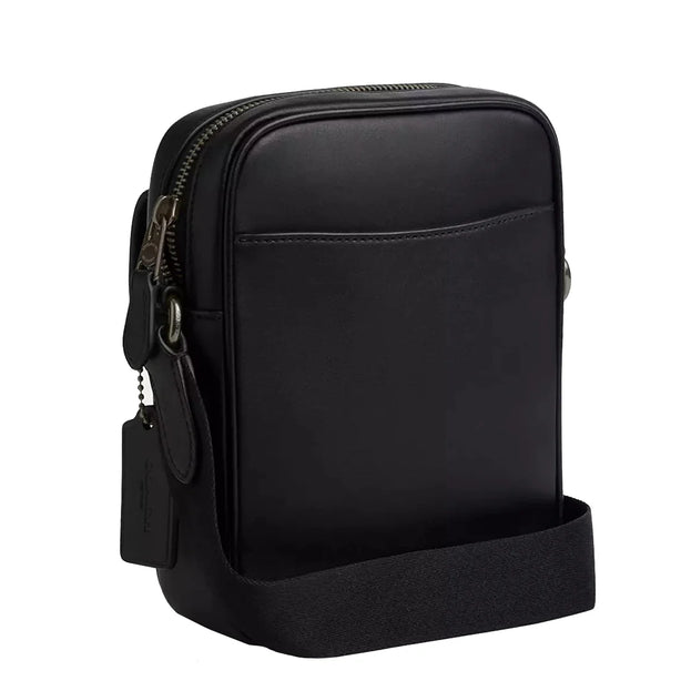 Coach Turnlock Crossbody Bag In Signature Canvas - Charcoal/ Black CAJ30
