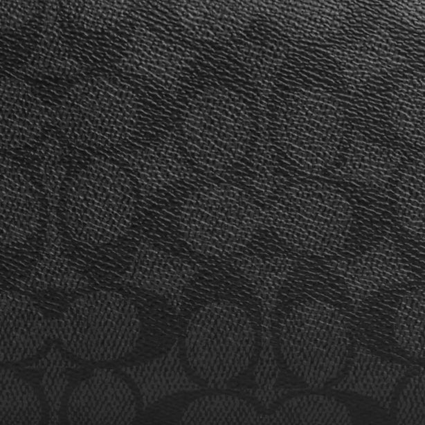 Coach Small Travel Kit Bag In Signature Canvas - Charcoal/ Black CAR15