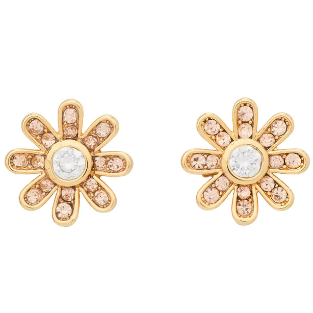 Kate Spade Bursting Blooms Studs Earrings - Yellow Gold KK485