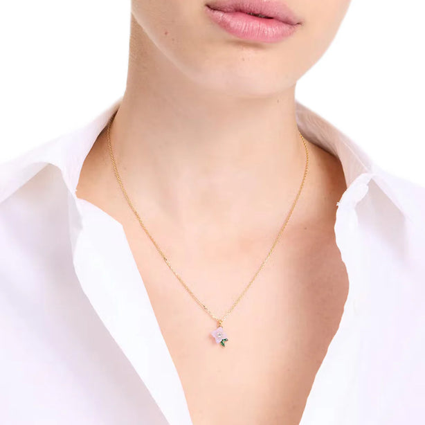 Kate Spade Bursting Blooms Pendant Necklace - Blue Multi KK488