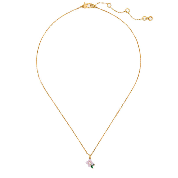 Kate Spade Bursting Blooms Pendant Necklace - Blue Multi KK488