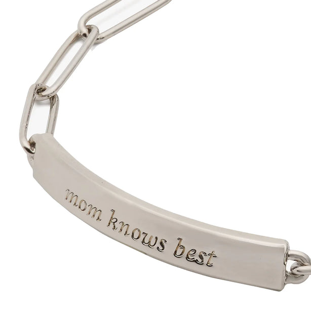 Kate Spade Mom Knows Best Id Bracelet - Silver KL490