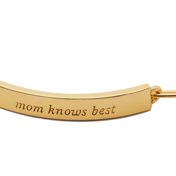 Kate Spade Mom Knows Best Idiom Id Bracelet - Gold KG408