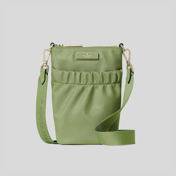 KATE SPADE Carter Nylon Phone Crossbody Cedar Stand RB-KL876
