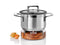 Adhoc Wooden With Stainless Steel Teapot & Food Warmer