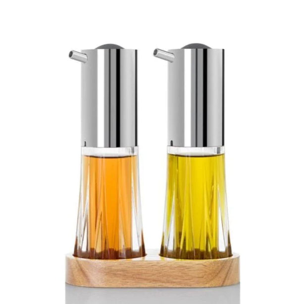 Adhoc Acrylic Oil & Vinegar Pourer With Stand