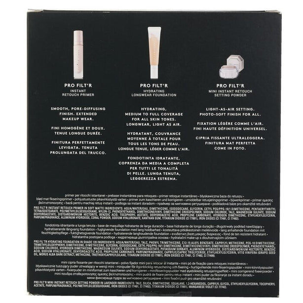 Pro Filt'r Hydrating Complexion Kit: Foundation 32ml + Primer 32ml + Instant Retouch Setting Powder 7.8g