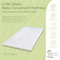 Little Zebra Bassinet Latex Mattress 51x85x2.5cm | 100% Natural Latex | Breathable Firm Support