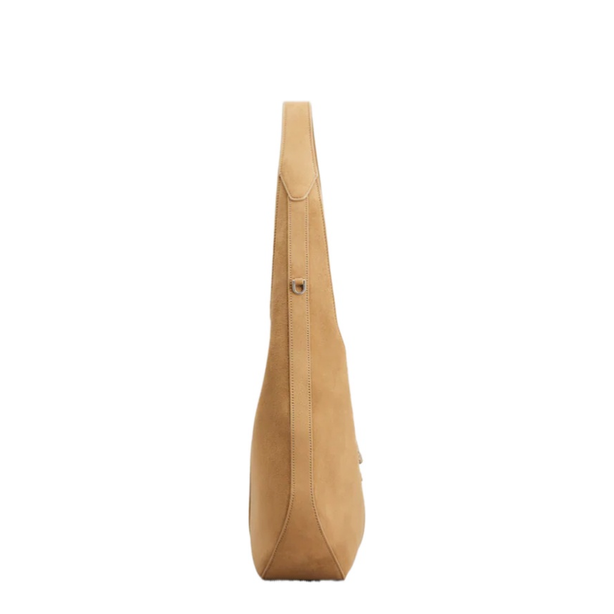 Belle Vivier Medium Suede Shoulder Bags - Camel