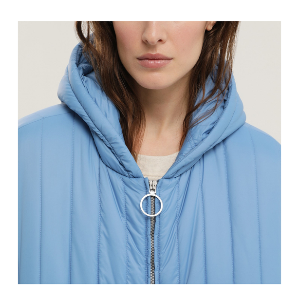Light Blue Quilted Down Jacket