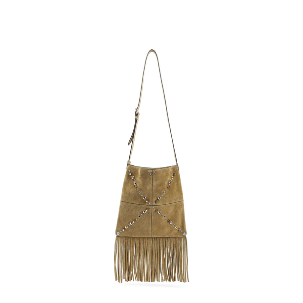 Nellcôte Medium Suede Shoulder Bag - Havana Beige