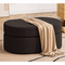 Bouclé ottoman stool / pouf