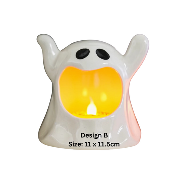 Halloween ghost candle holder