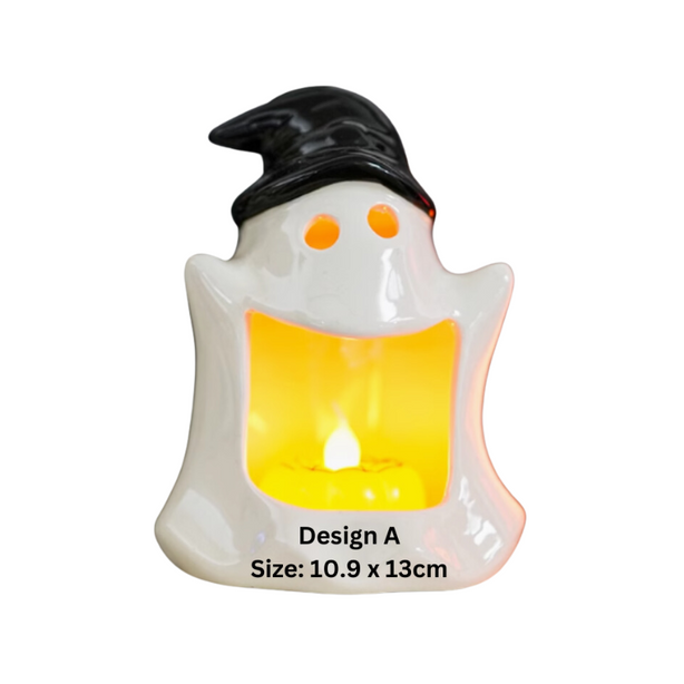 Halloween ghost candle holder