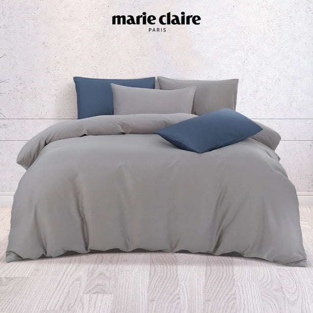 Marie Claire I MORPHEUS I Solid 100% Cotton I 950TC I Fitted Sheet Set I Pillow Case I Bolster Case - 5 Colour
