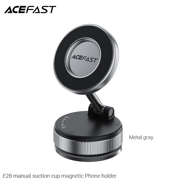 Acefast E28 Manual Suction Cup Magnetic Phone Holder - Black