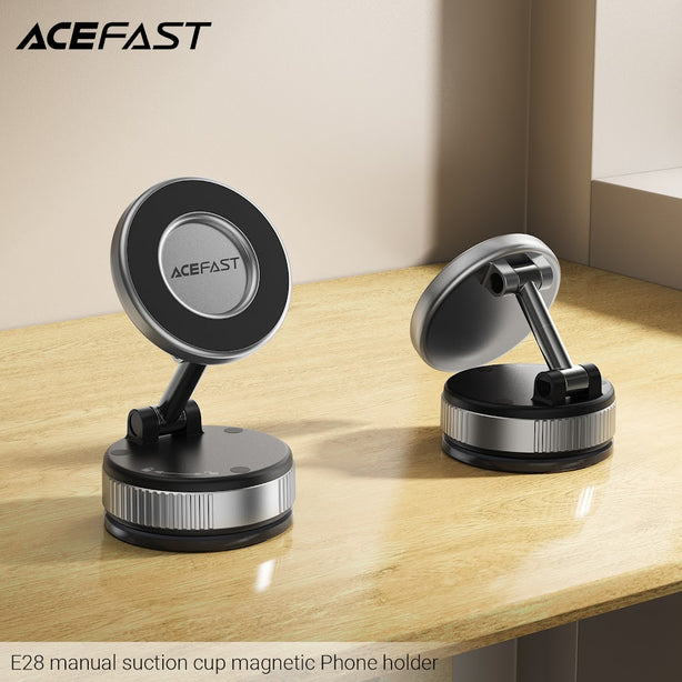 Acefast E28 Manual Suction Cup Magnetic Phone Holder - Black