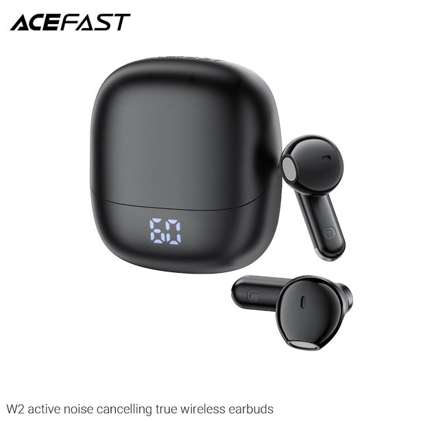 Acefast W2 Active Noise Cancelling True Wireless Earbuds - Black