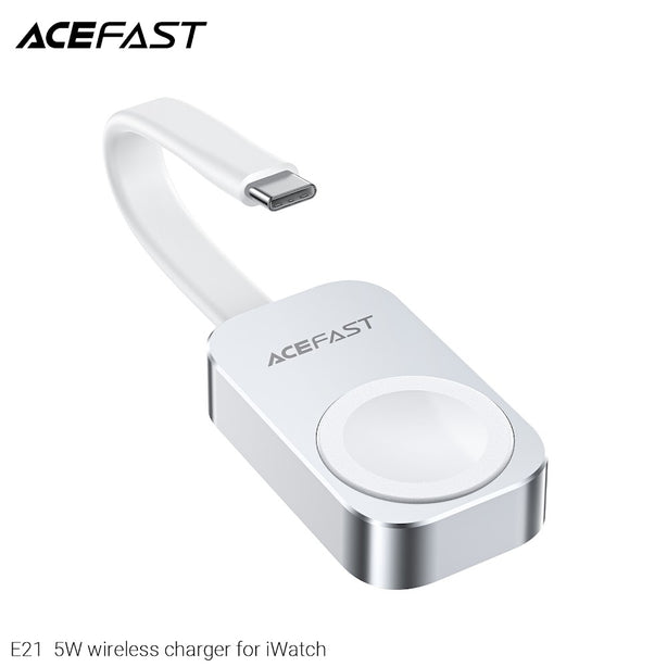 Acefast E21 5W wireless Charger for iWatch - Silver