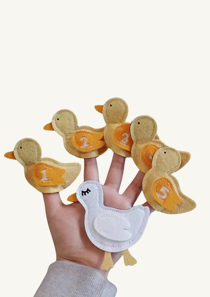 Hi Buy Mama - Five Little Ducks Finger Puppets