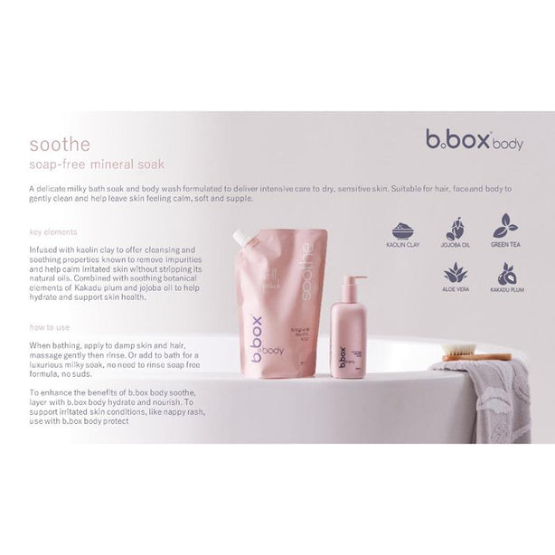 B.box Soothe Soap Free Mineral Soak 350ml