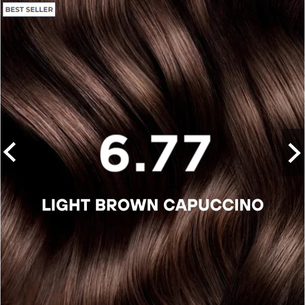 Phyto Permanent Color Kit - 6.77 Light Brown Cappucino