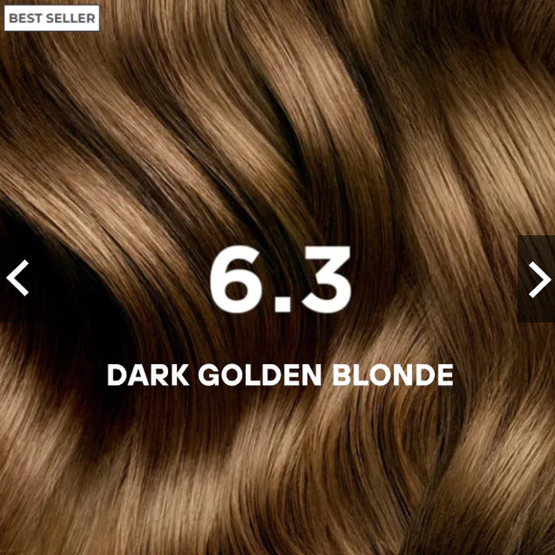 Phyto Permanent Color Kit - 6.3 Dark Golden Blonde (Bundle of 4)