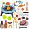 StitchesandTweed Camping Grill Toy Set